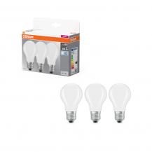 3er Pack OSRAM LED BASE E27 Glühbirne matt 6,5W 60W Ersatz neutralweiß Bürolampe